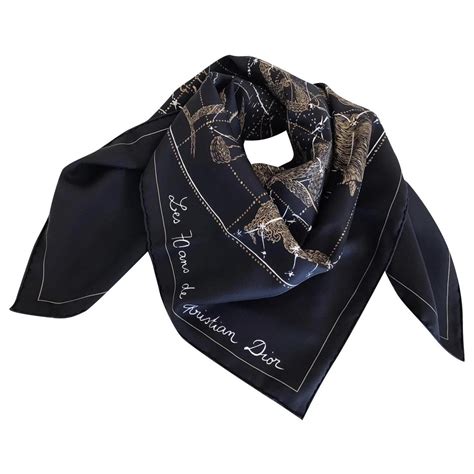 black Dior Scarves for Women 